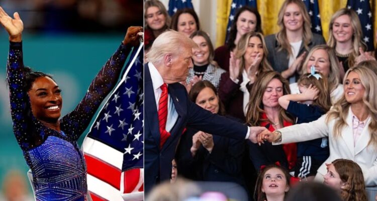 Simone Biles y su fuerte polémica con Riley Gaines, la exatleta universitaria que lidera cruzada anti-trans en el deporte