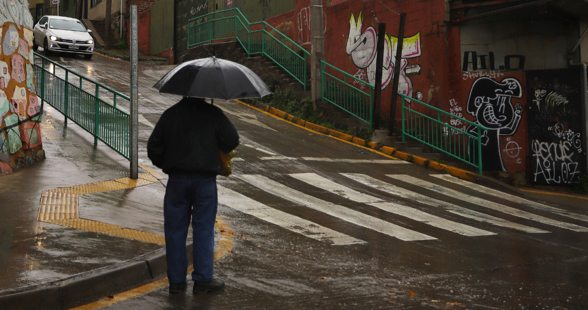 Sistema frontal: se registraron cerca de 70 milímetros de lluvia en algunas zonas de Valparaíso