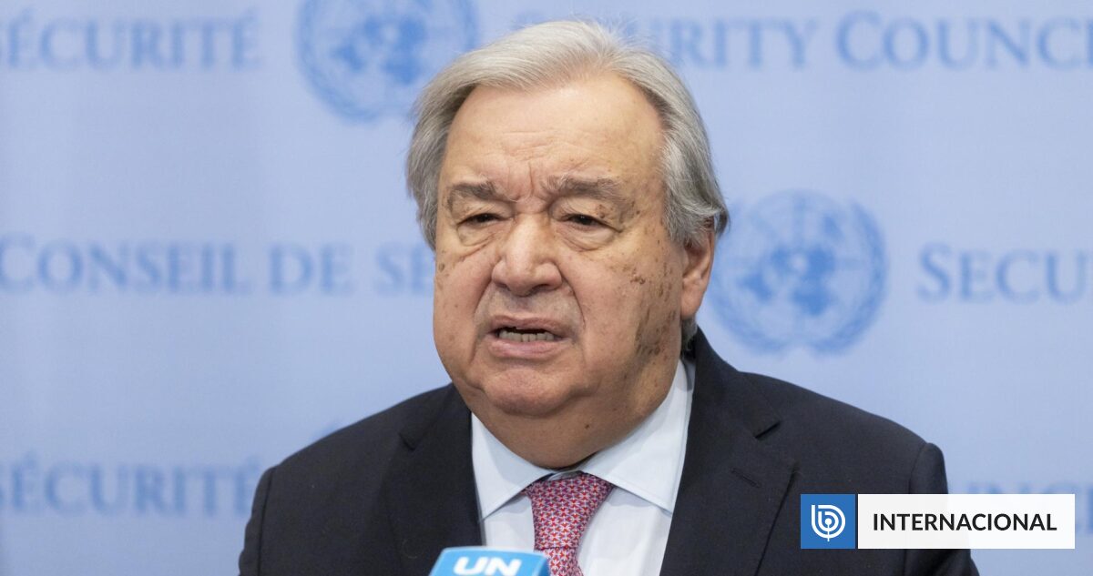 Secretario general de la ONU dice estar 