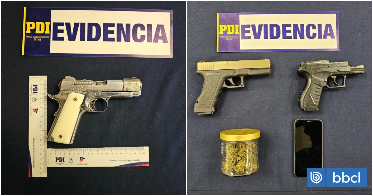 Detienen a tres estudiantes de liceo de Isla de Maipo tras ser sorprendidos armados