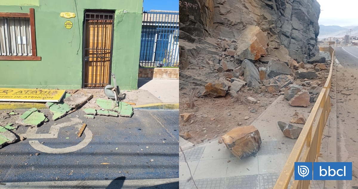Fachadas agrietadas y derrumbes: Auditores envían registros de fuerte sismo en norte del país