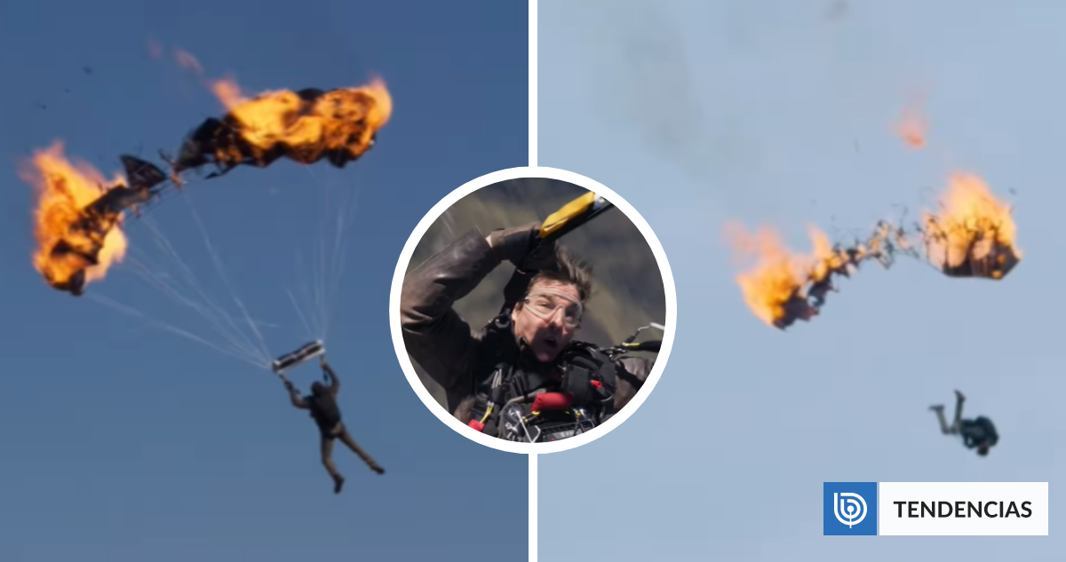 Tom Cruise imparable: actor saltó 16 veces en paracaídas en llamas y batió récord Guinness