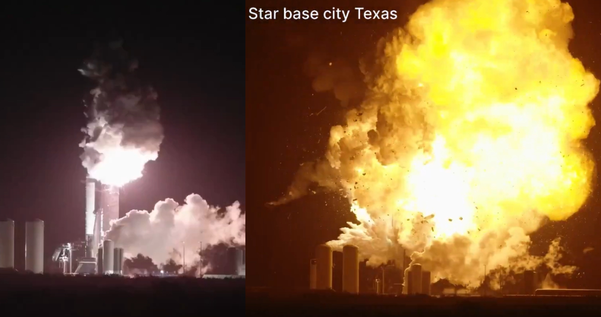 Cohete Starship explota en tierra tras sufrir grave anomalía