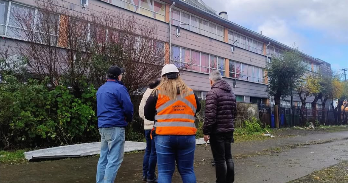 Temuco suspende clases en 7 establecimientos por “daños estructurales” que dejó sistema frontal