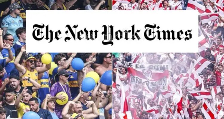 The New York Times se mofó de los argentinos River Plate y Boca Juniors.