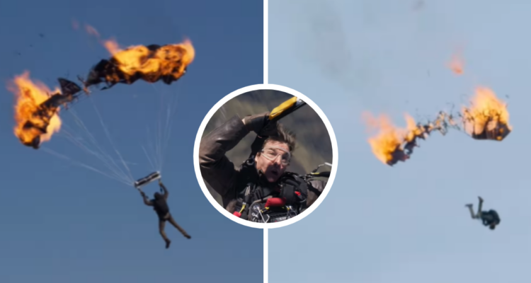 Tom Cruise imparable: actor saltó 16 veces en paracaídas en llamas y batió récord Guinness