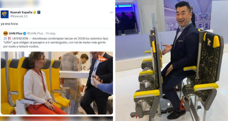 Viajar de pie en avión: internet reaviva la “bizarra” propuesta que haría las low cost aún más baratas