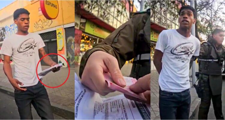 VIDEO | Venezolano intenta sobornar con $40 mil a Carabineros para evitar retiro de vehículo