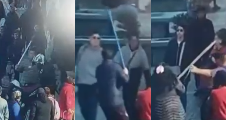 Video muestra ataque a funcionarios municipales en fiscalización contra el comercio ilegal en Maipú
