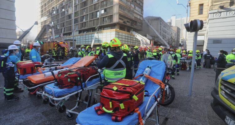 Incendio en Santiago