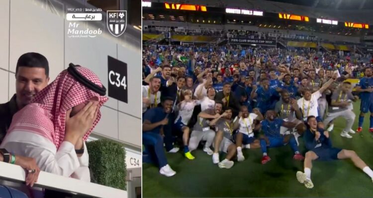 Festejos Al Hilal batacazo al Manchester City en Mundial de Clubes