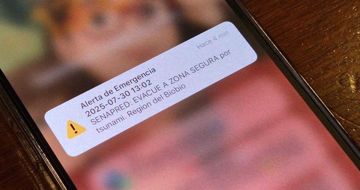 Senapred activa alerta SAE para evacuar sectores costeros de la zona sur por alerta de tsunami