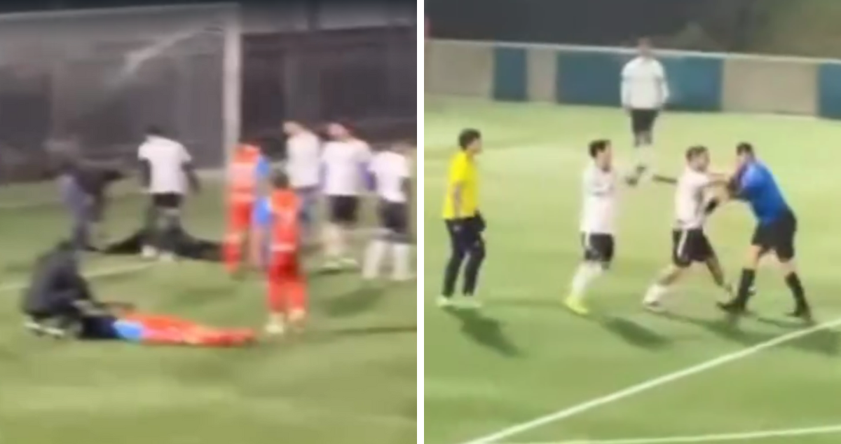 Árbitro noquea a hincha durante partido de fútbol amateur en Los Ríos: ambos fueron detenidos