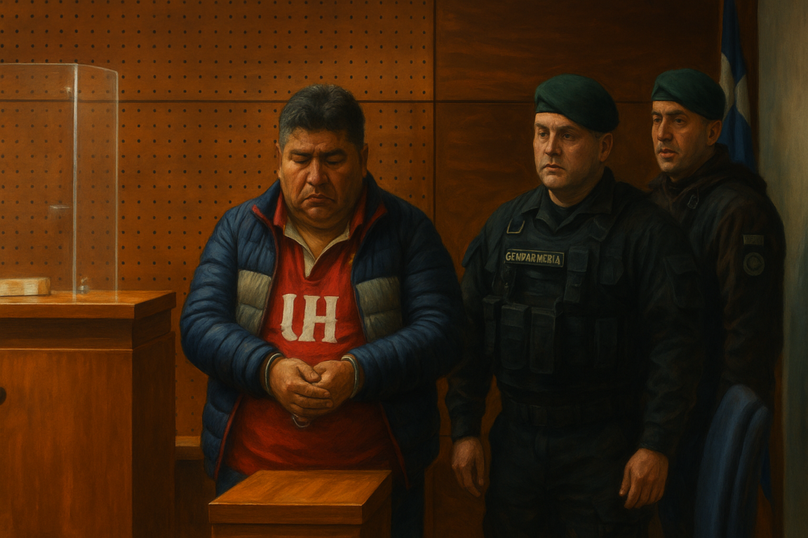 Fotografía de imputado por la muerte del Rey de Meiggs.