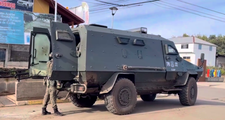 Personal policial tras ataque incendiario en Ercilla