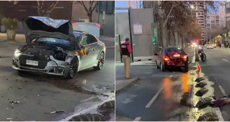 Conductor bajo efectos del alcohol atropella a adulto mayor que cargaba maletas en Las Condes