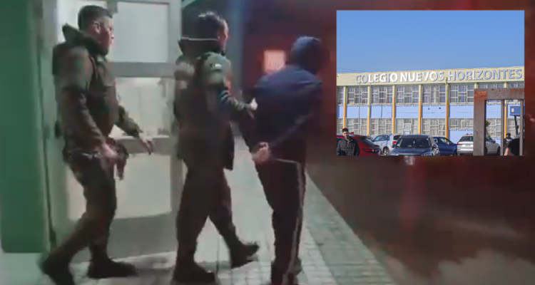 Detención de presunto autor de disparos en Colegio Nuevos Horizontes de San Pedro de la Paz