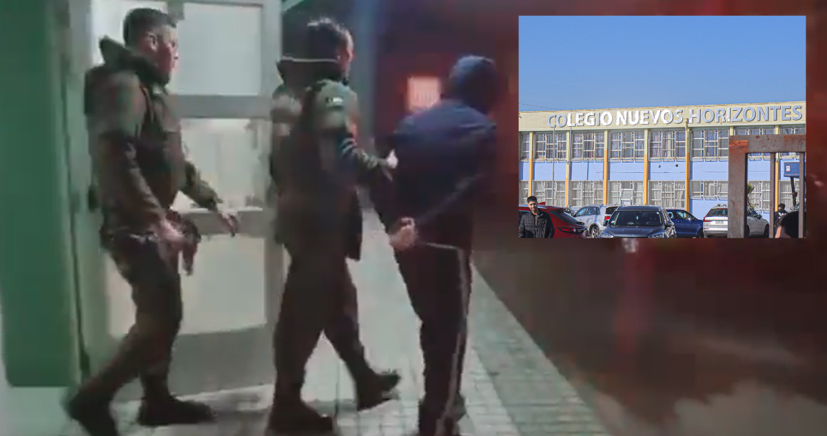 Detención de presunto autor de disparos en Colegio Nuevos Horizontes de San Pedro de la Paz