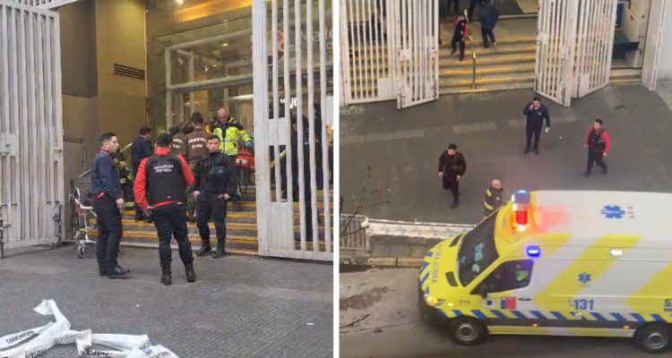 Fotografías del lugar donde balearon a menor de 13 años afuera de Mall del Centro Concepción