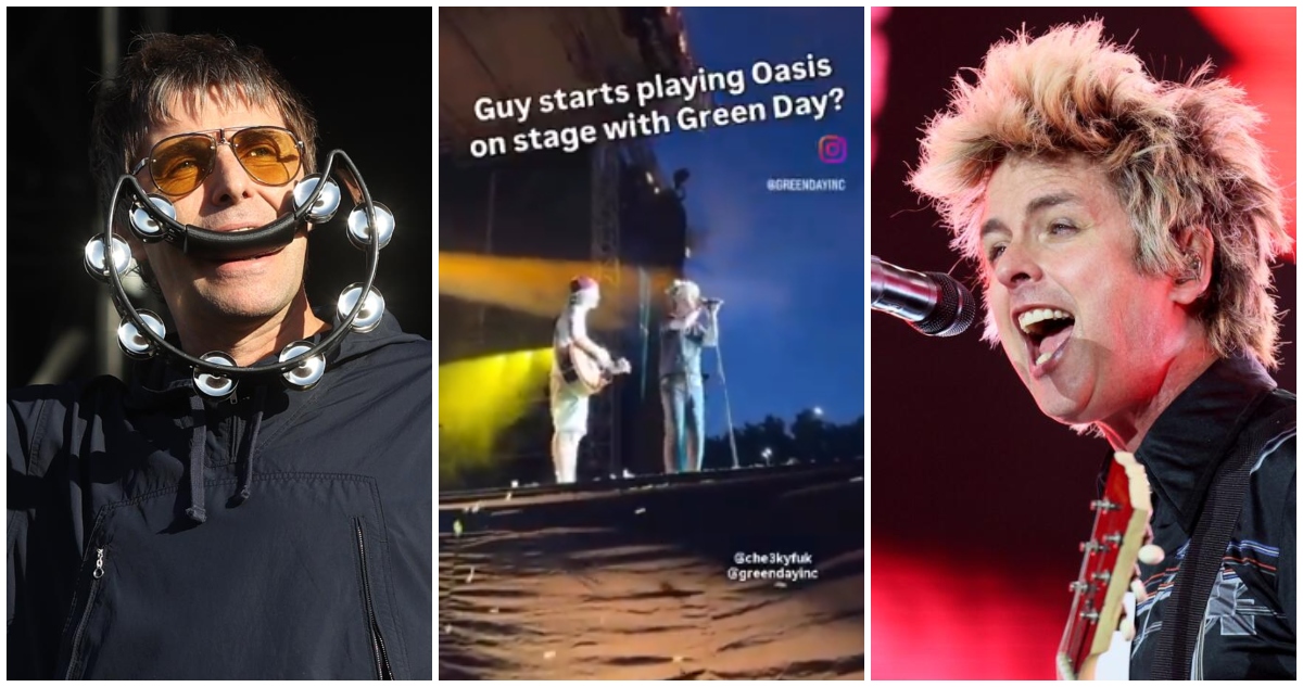 Billie Joe expulsa a fan que tocó canción de Oasis en show de Green Day: Liam se sumó al troleo
