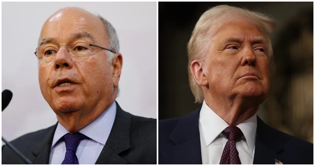 El canciller de Brasil, Mauro Vieira, y el presidente de EEUU, Donald Trump