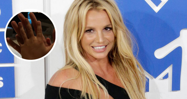 Britney Spears en los MTV Awards de 2016 en referencia a particular adopción de una muñeca