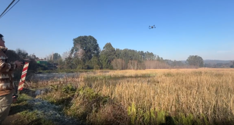 Búsqueda en humedal de algún rastro que ayude a dar con paradero de Mario Cárdenas