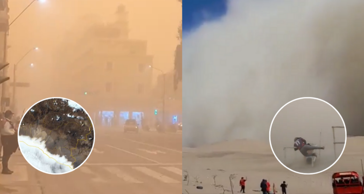 Todos están asustados: fuertes vientos provocan tormentas de arena al sur de Perú