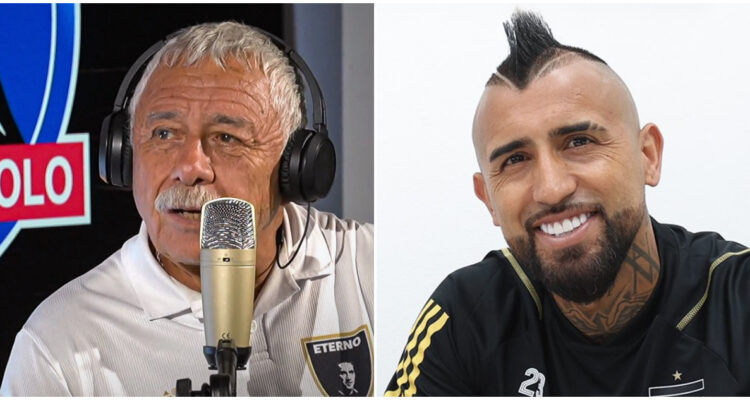 Carlos Caszely y Arturo Vidal en Colo Colo