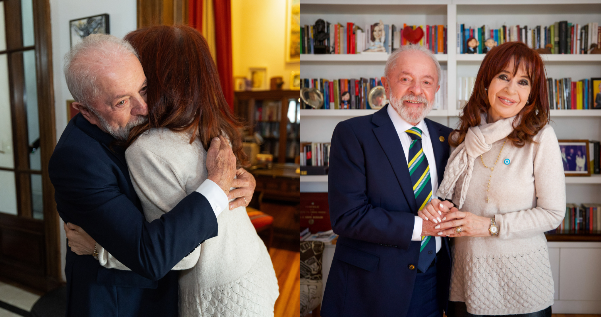 Lula visita a Cristina Fernández y la insta a seguir en su lucha por la justicia