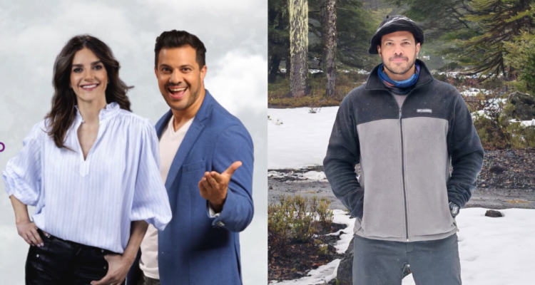 Simón Oliveros y María Luisa Godoy en promocional de Chile Conectado en referencia a robo sufrido por el equipo