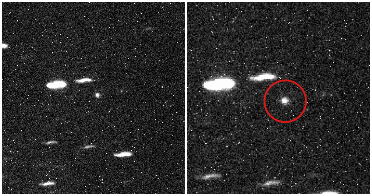 Foto del cometa 3I/ATLAS