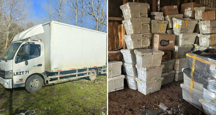 Detienen a 3 sujetos tras asaltar camión con fármacos en Concepción: robo fue avaluado en $70 millones