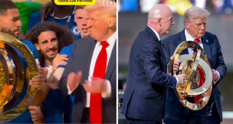 Marc Cucurella destapó detalles del incómodo festejo al lado de Donald Trump.