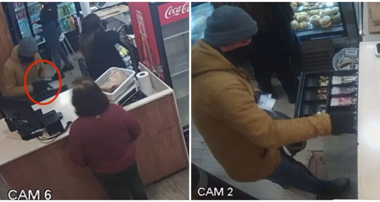 Delincuente armado roba frente a clientes panadería en Valparaíso