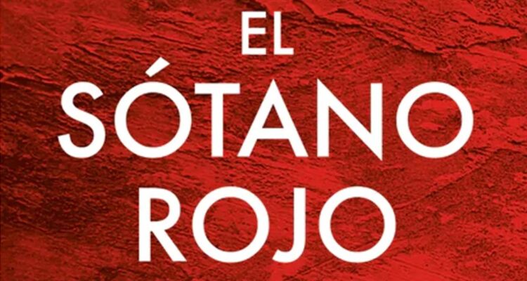 Detalle de la portada de El sótano rojo, de Jorge Baradit, Penguin Random House 