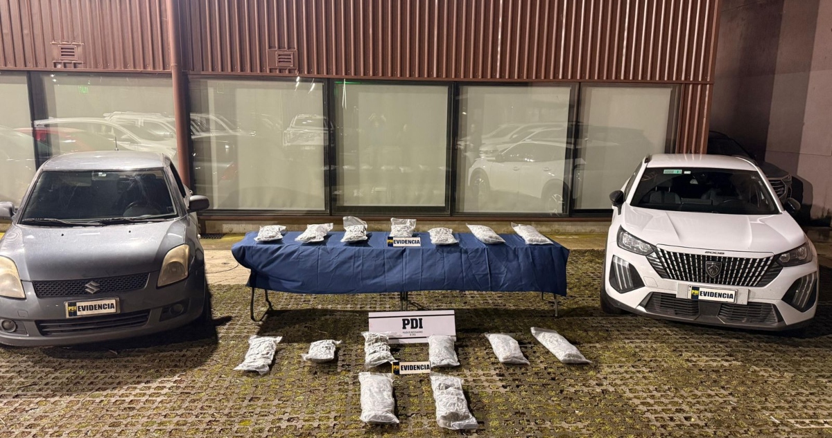 Detenidos por trasladar marihuana desde RM a Puerto Montt