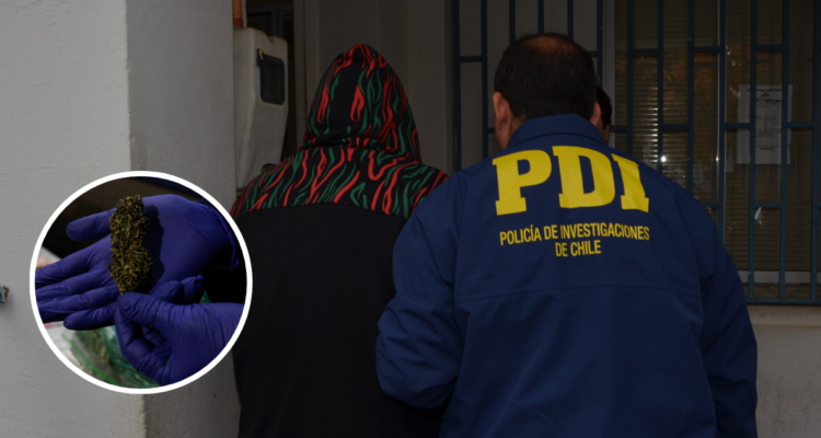 Detienen en Castro a hombre que recibió más de 3 kilos de marihuana desde la región de Coquimbo