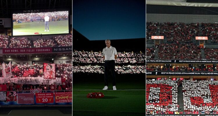 El homenaje a Diogo Jota en partido amistoso del Liverpool en Japón