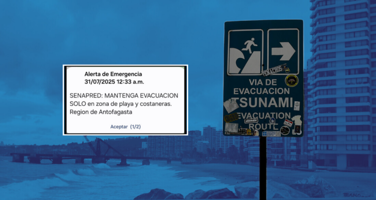 Senapred activa SAE en Tarapacá, Antofagasta, Atacama y Valparaíso para avisar estado de “Precaución”