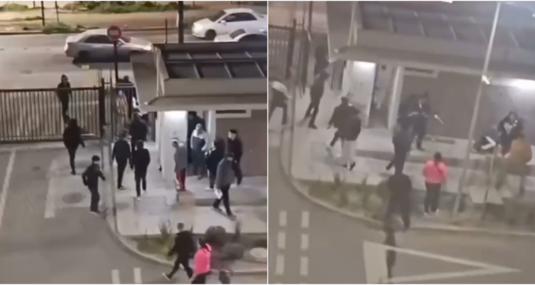 Turba irrumpe en condominio de San Bernardo y perpetra ataque armado: hirieron a un padre y su hijo