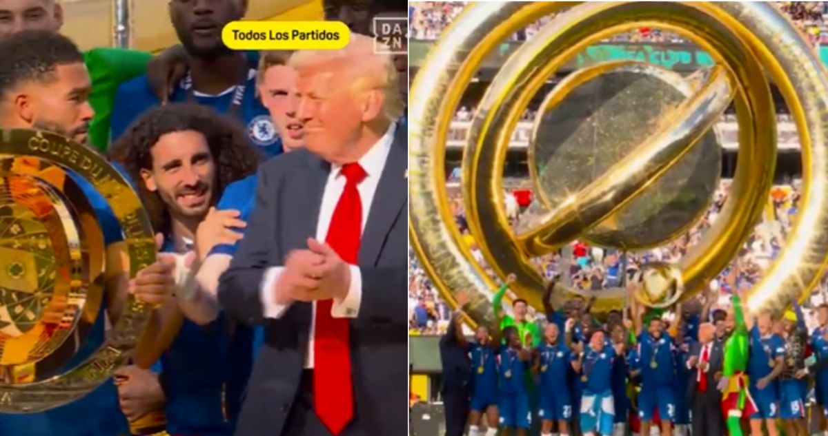 Donald Trump se tomó el protagonismo en la premiación al Chelsea en el Mundial de Clubes