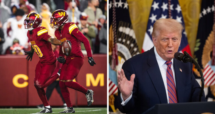 Donald Trump amenazó a los Washington Commanders.