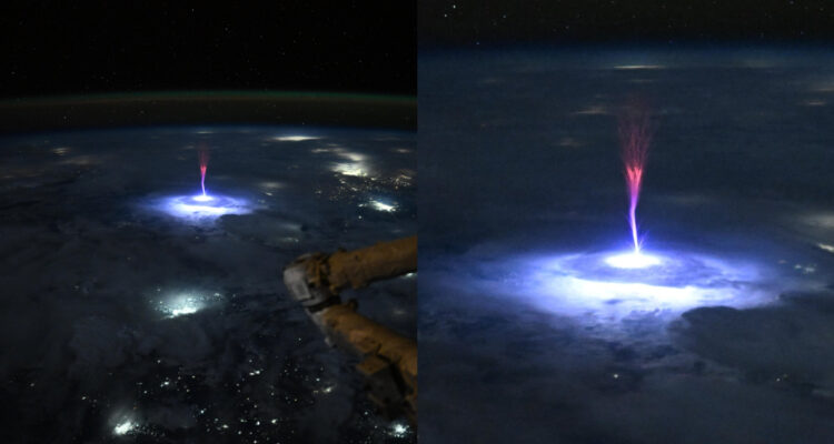 Foto del “sprite”, también llamado “duende rojo”