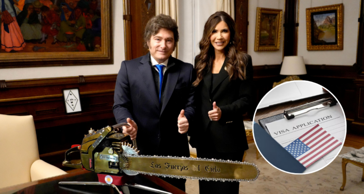 Milei firma acuerdo con EEUU para que Argentina reingrese al programa de Visa Waiver