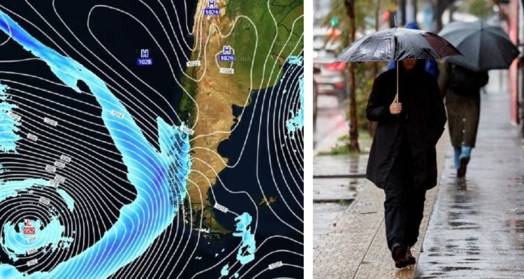 Anuncian río atmosférico con lluvias acumuladas de hasta 200 mm en casi todas las regiones de Chile