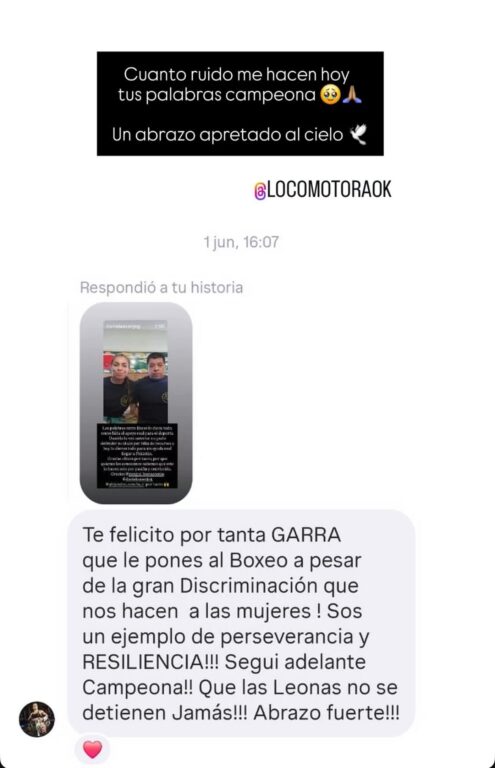 El último mensaje de Locomotora Oliveras a Leona Asenjo