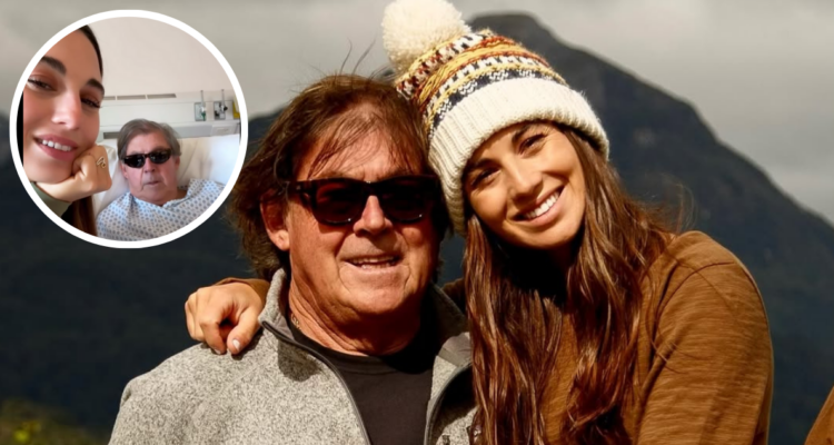 Emeterio Ureta junto a su hija Tita Ureta en referencia a internación de urgencia por problemas cardíacos