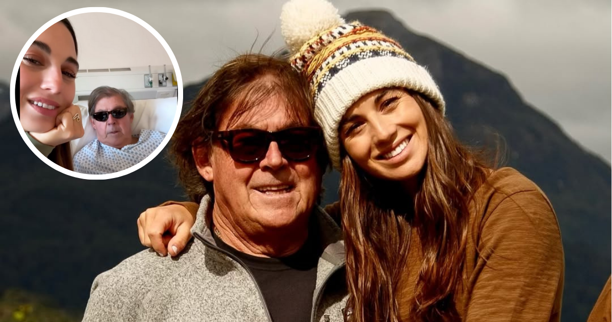 Emeterio Ureta junto a su hija Tita Ureta en referencia a internación de urgencia por problemas cardíacos