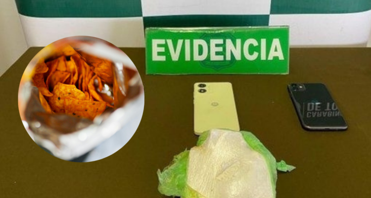 En La Unión: pareja colombiana quedó en prisión preventiva tras ocultar droga en un paquete de Doritos